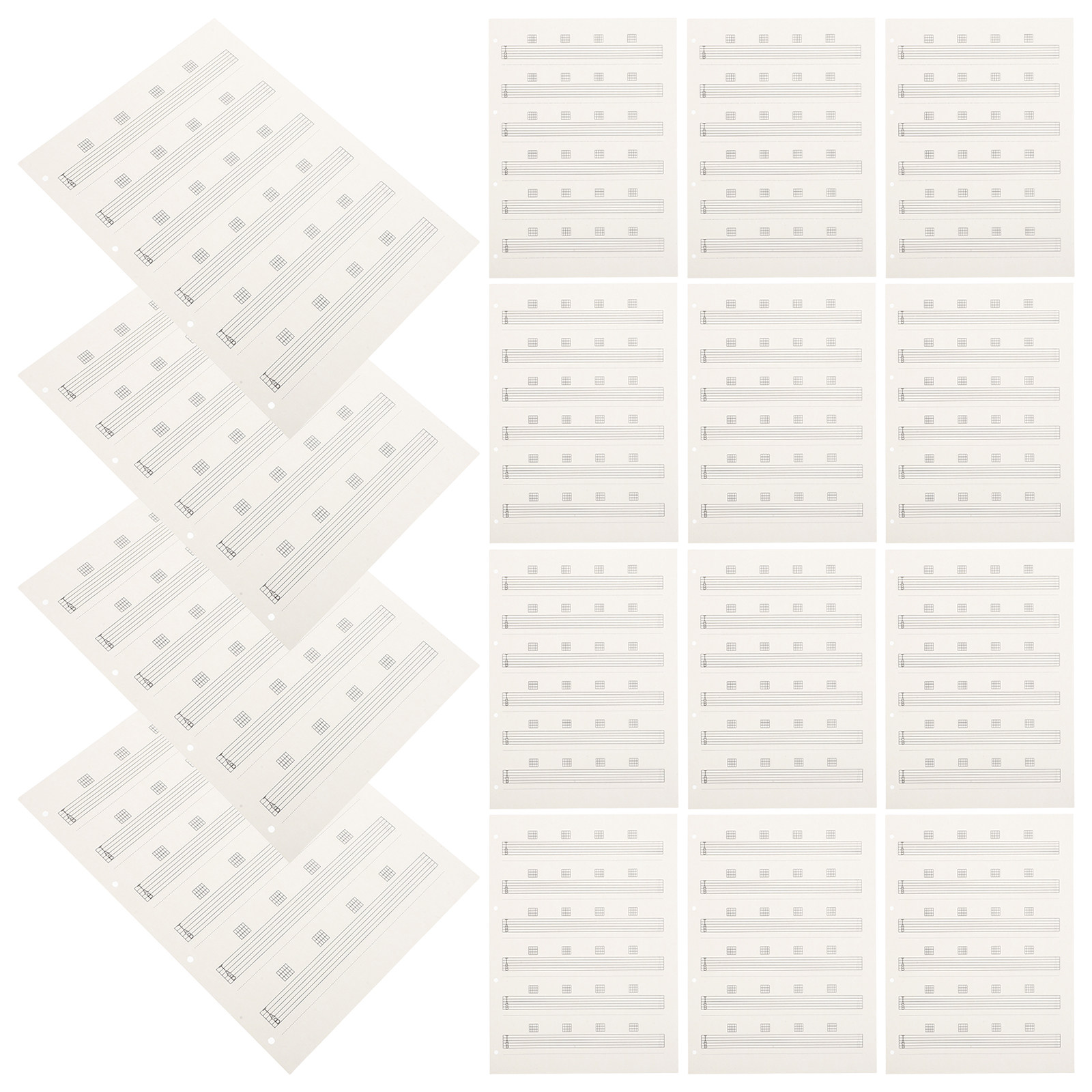 Blank Sheet Music Notebook - 85Pcs Portable Blank Music Sheet For