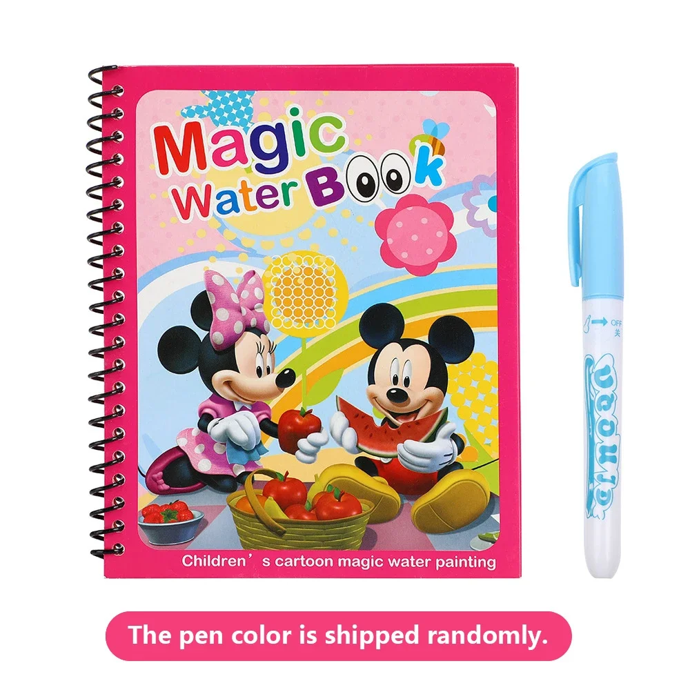 Reusable Water Magic Coloring Book - Disney Frozen Kids Puzzle, Mickey &