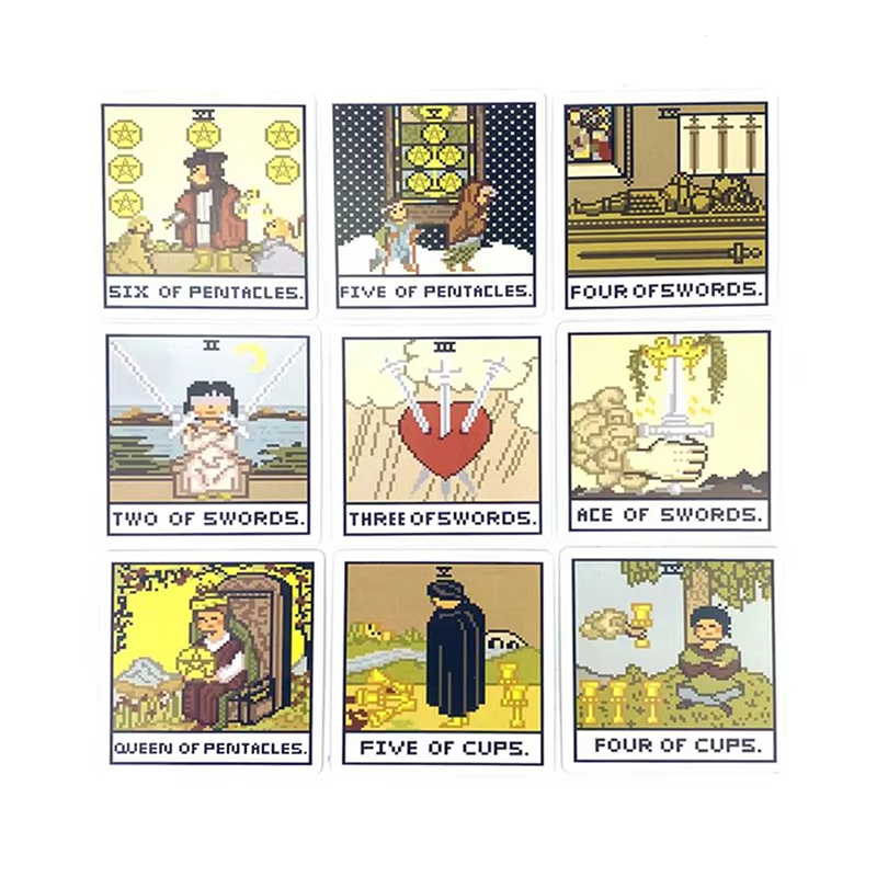 8 Bit Fantasy Tarot Deck Card  - Tarot Deck With Guidebook recension och pris
