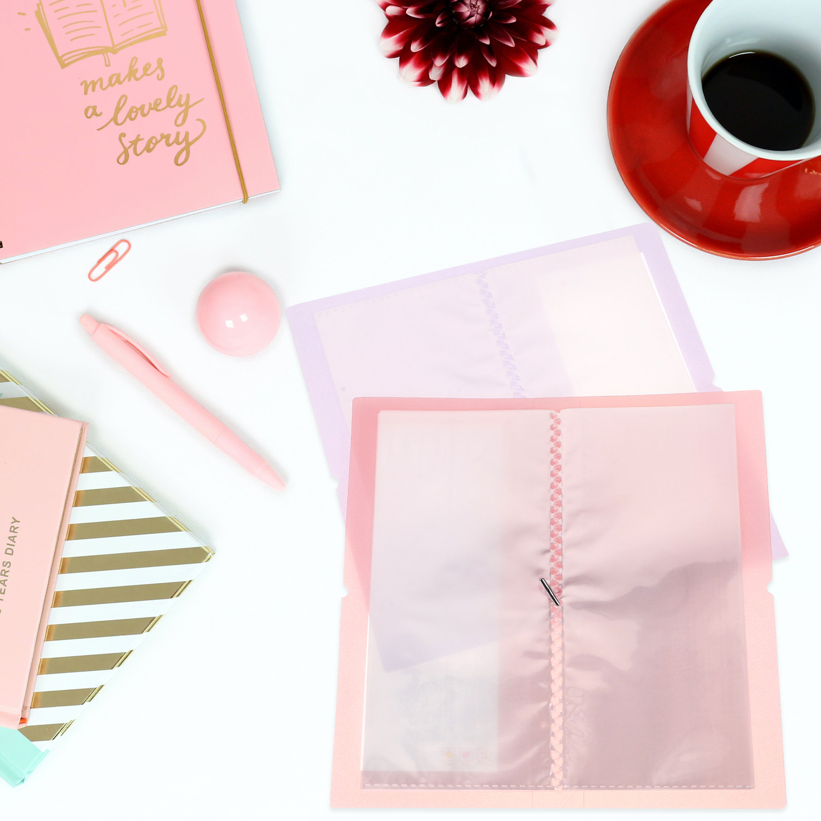2Pcs Clear Storage Album Stick - Stationery Books recension och pris