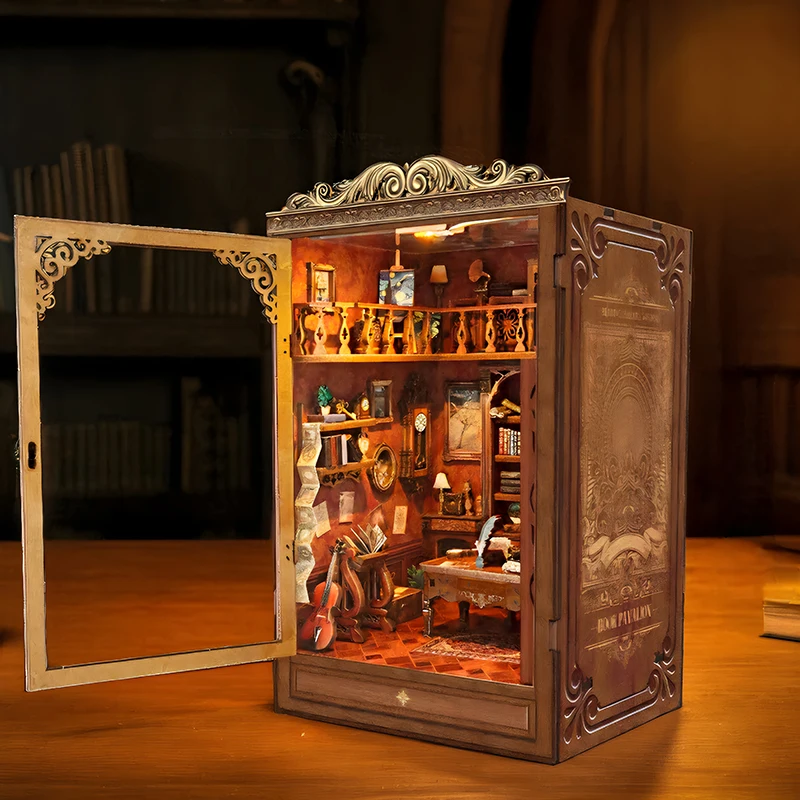 DIY Book Nook Shelf Insert Tim - Diy Wooden Book Nook Kit Shelf Insert recension och pris