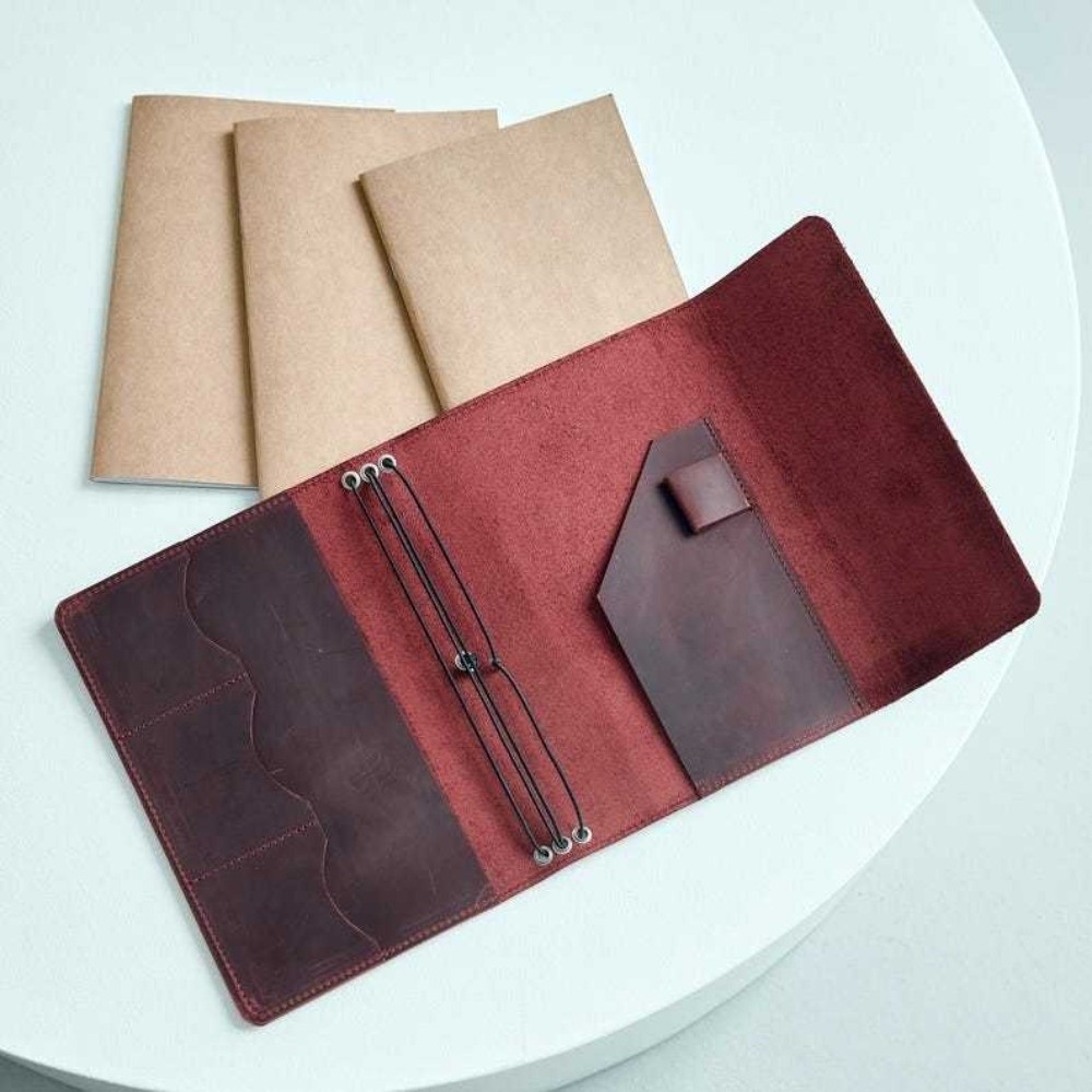 Leather Refillable Notebook Or - Vintage Leather Journal Notebook recension och pris