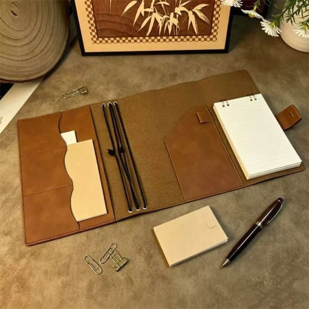Refillable Notebook Organizer  - Vintage Leather Journal Notebook recension och pris