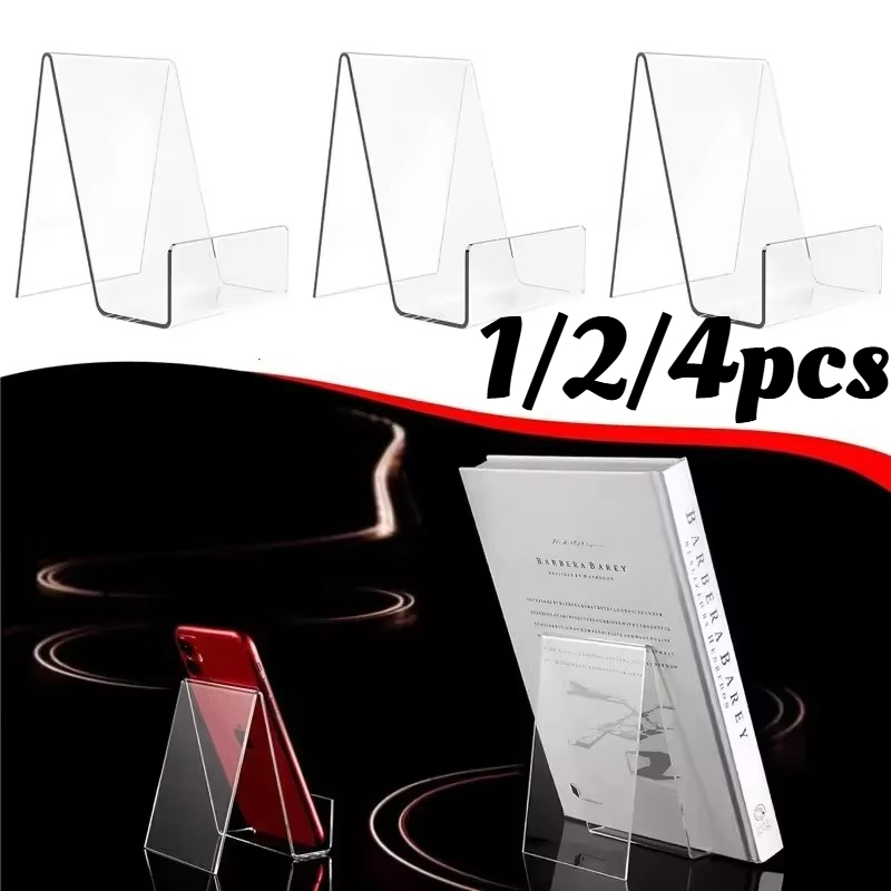 1/2/4Pcs Clear Acrylic Book Di - Clear Acrylic Book Stand Holder recension och pris