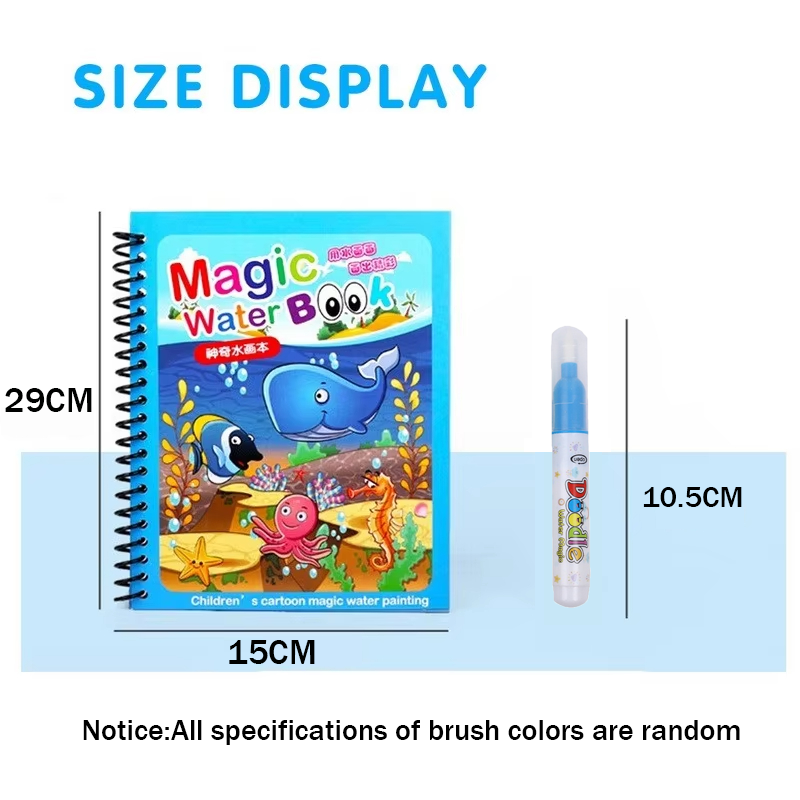 1PC Children Watercolor Painti - Reusable Water Magic Coloring Book recension och pris