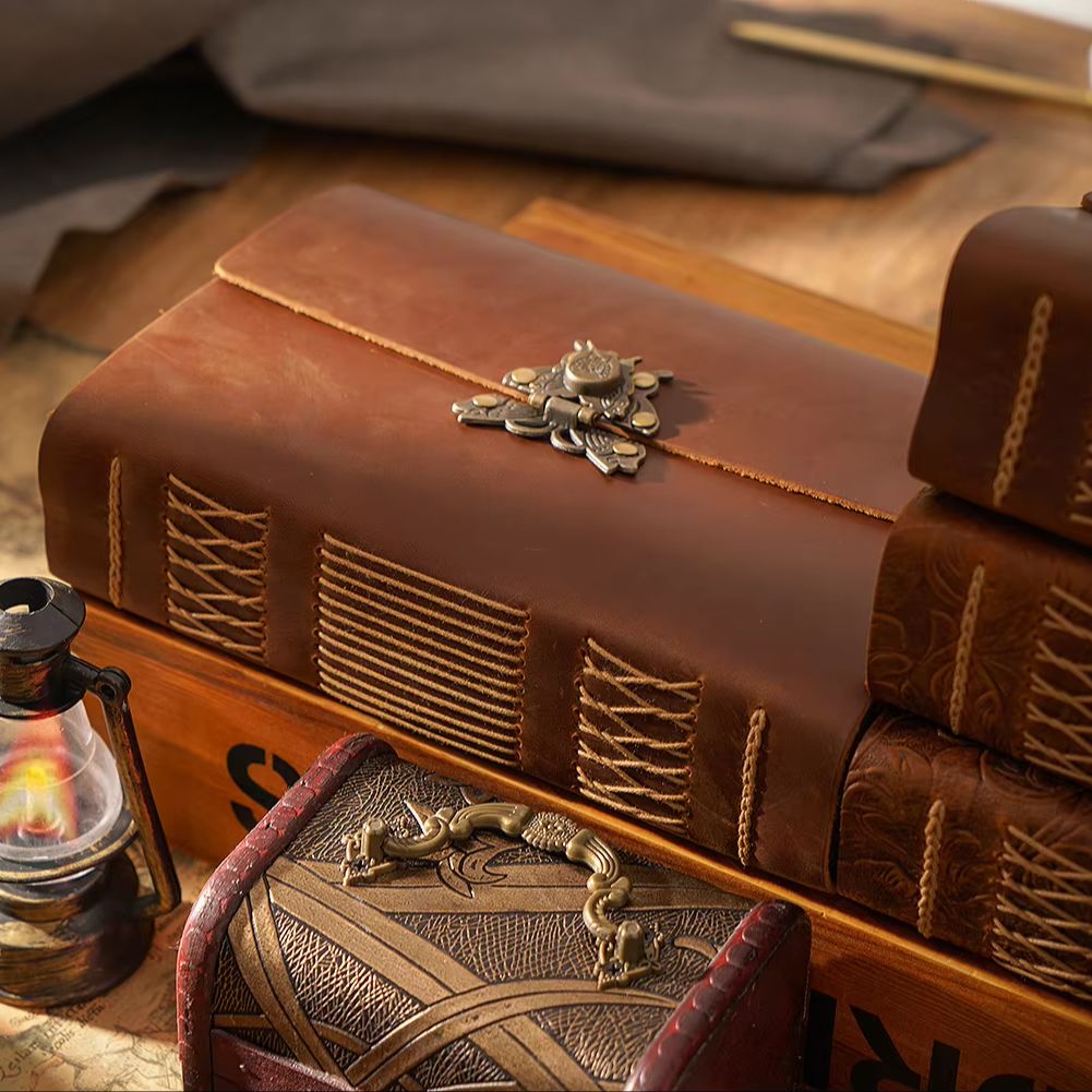 Vintage Crazy Horse Journal, E - Vintage Leather Journal Notebook recension och pris