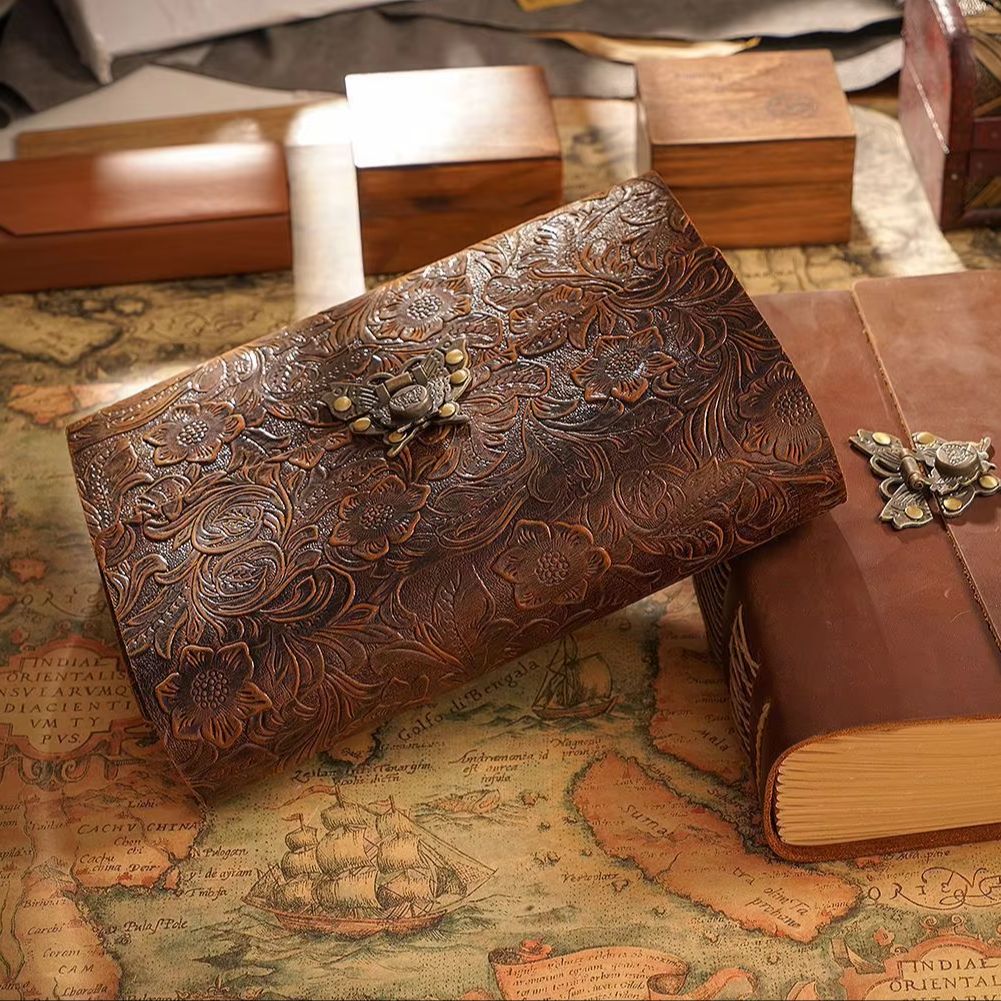 Vintage Crazy Horse Journal, E - Vintage Leather Journal Notebook recension och pris