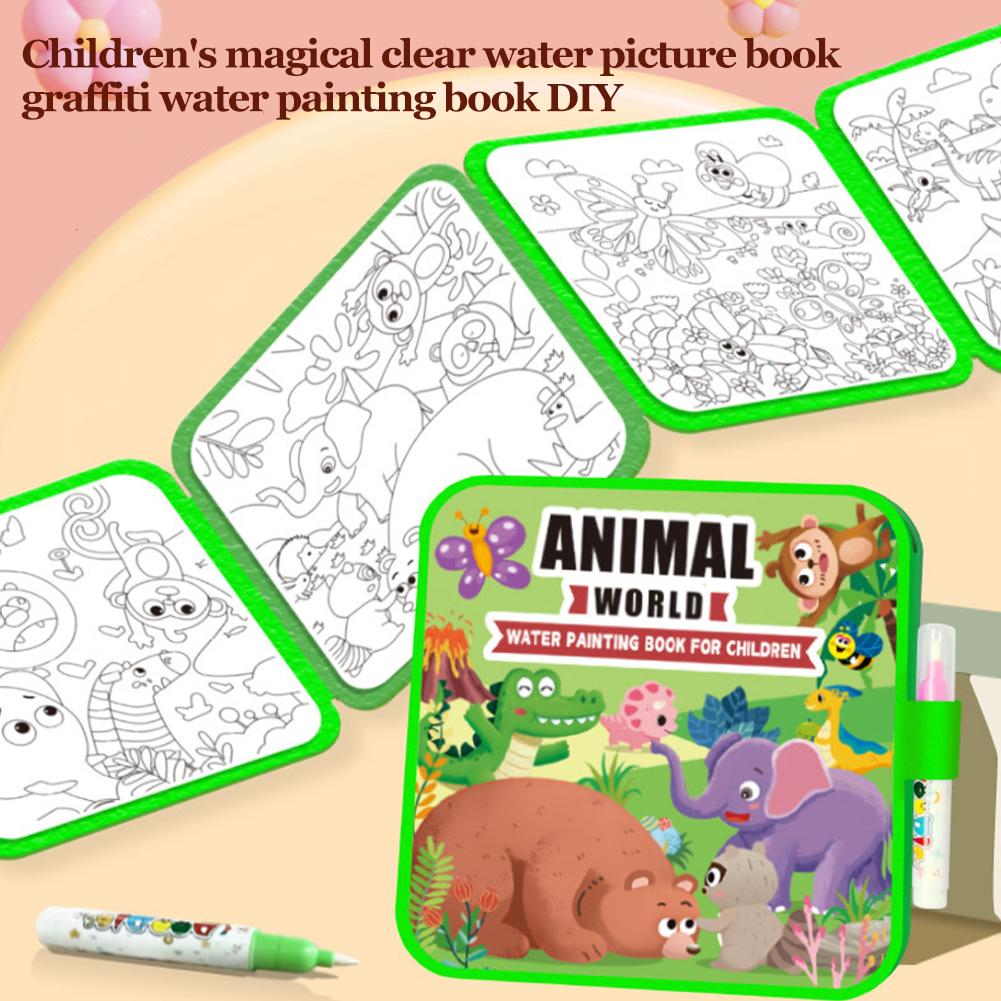 Magic Water Drawing Book DIY D - Reusable Water Magic Coloring Book recension och pris