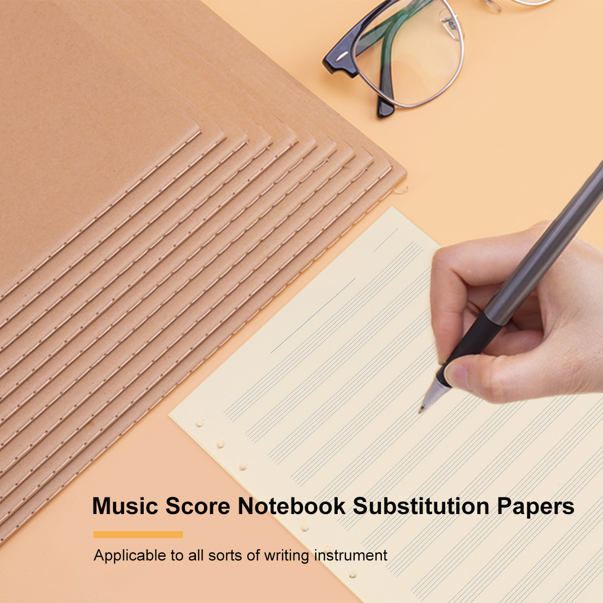 100 Sheets Music Manuscript Pa - Blank Sheet Music Notebook recension och pris