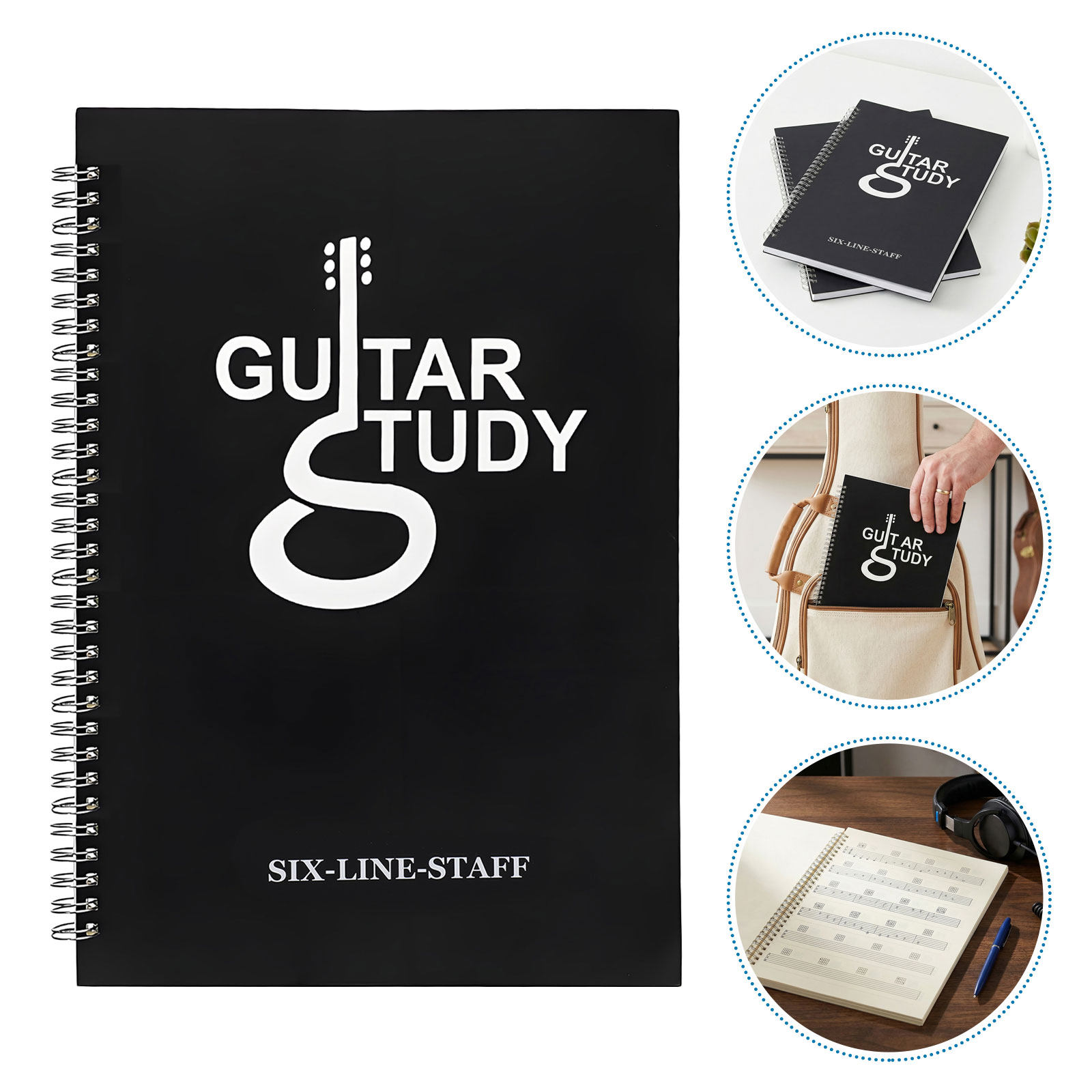 2Pcs 6 String Guitar Tablature - Blank Sheet Music Notebook recension och pris