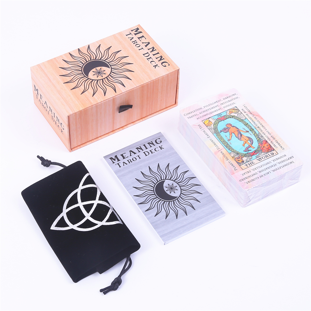 12*7cm Meaning Tarot Deck In S - Tarot Deck With Guidebook recension och pris