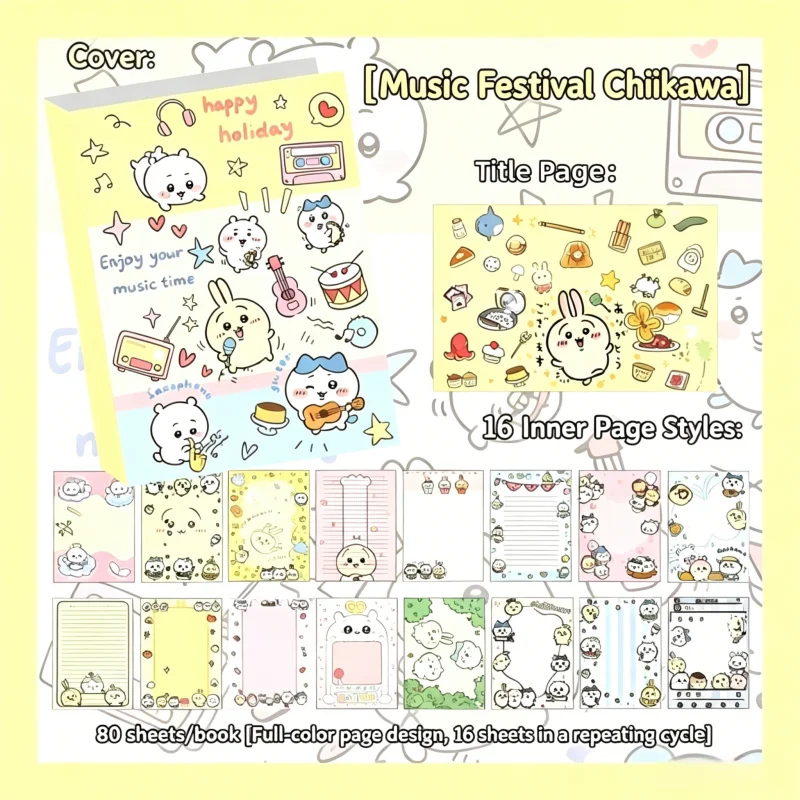 Chiikawa Cute Notebook 80 Shee - Books recension och pris