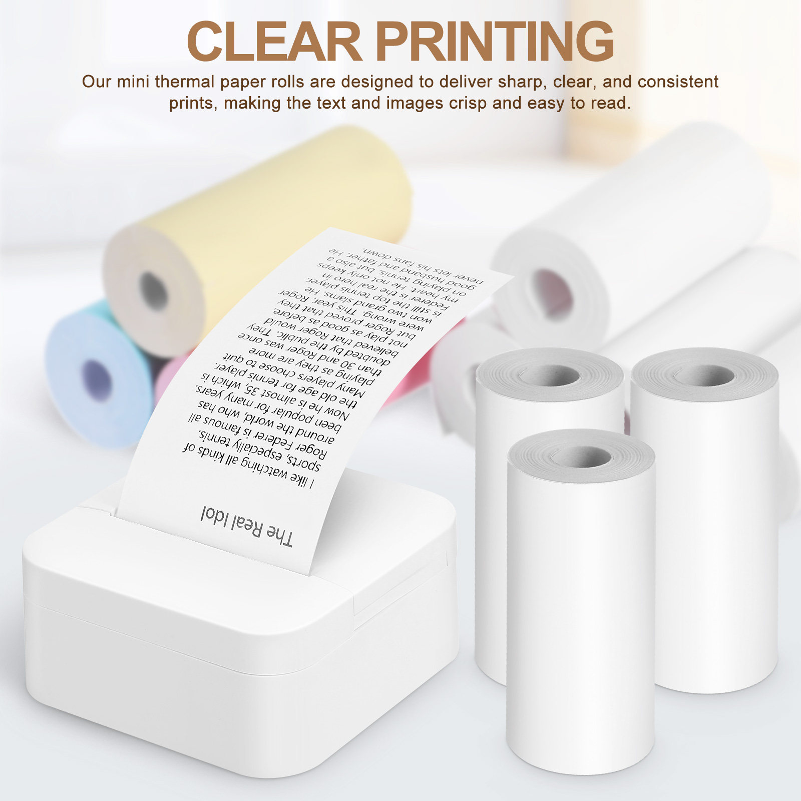 13 Rolls Printer Paper Pocket  - Mini Pocket Thermal Printer Paper Roll recension och pris